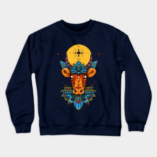 Holy cow! Blue Lotus Mandala. Crewneck Sweatshirt